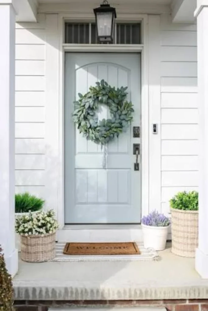 the Powdery Blue Farmhouse Door