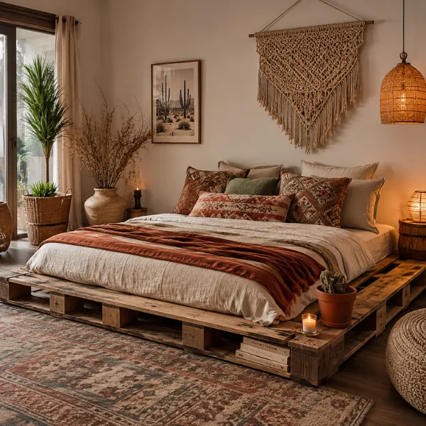 the Reclaimed Wood Pallet Low Bed