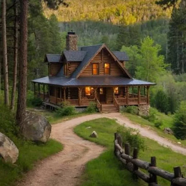 Reclaimed Wood Tiny Cabin with Wraparound Porch Styled to Glow the Reclaimed Wood Tiny Cabin with Wraparound Porch