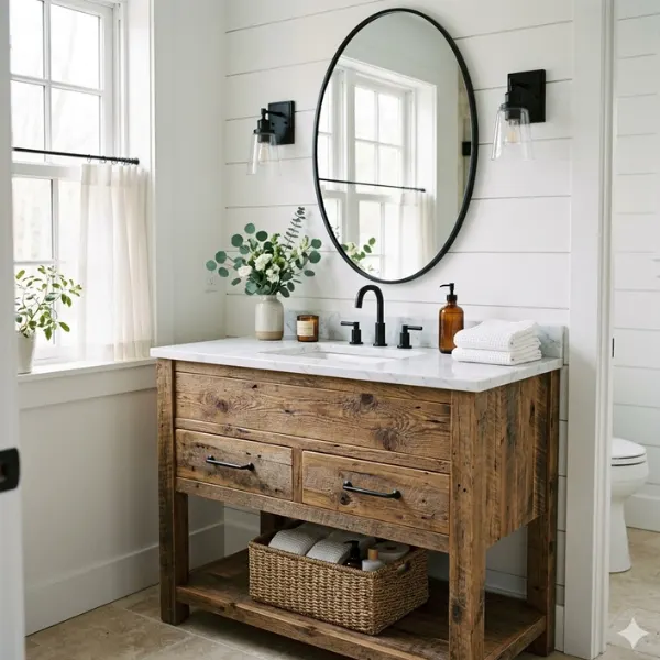the Reclaimed Wood Vanity
