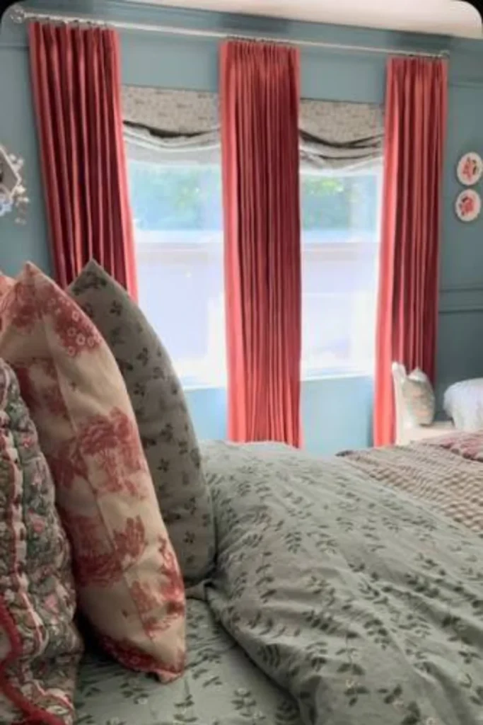 Red Cafe Tier Curtains Styled to Glow the Red Cafe Tier Curtains