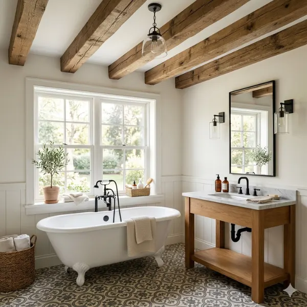 Rustic Wooden Ceiling Beams Styled to Glow the Rustic Wooden Ceiling Beams