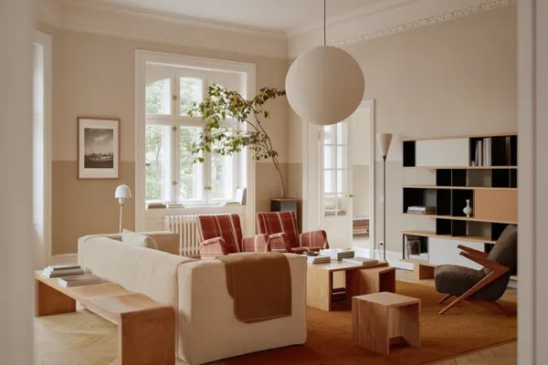 Scandinavian Light Wood Retreat apartment living room Styled to Glow the Scandinavian Light Wood Retreat apartment living room
