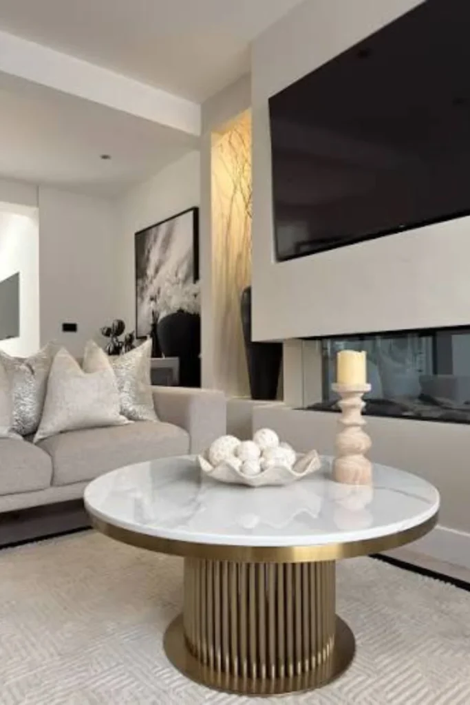 Sculptural Focal Point with Supporting Accents Styled to Glow the Sculptural Focal Point with Supporting Accents