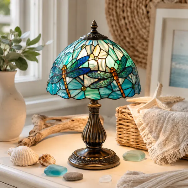 the Sea Blue Dragonfly Accent Lamp