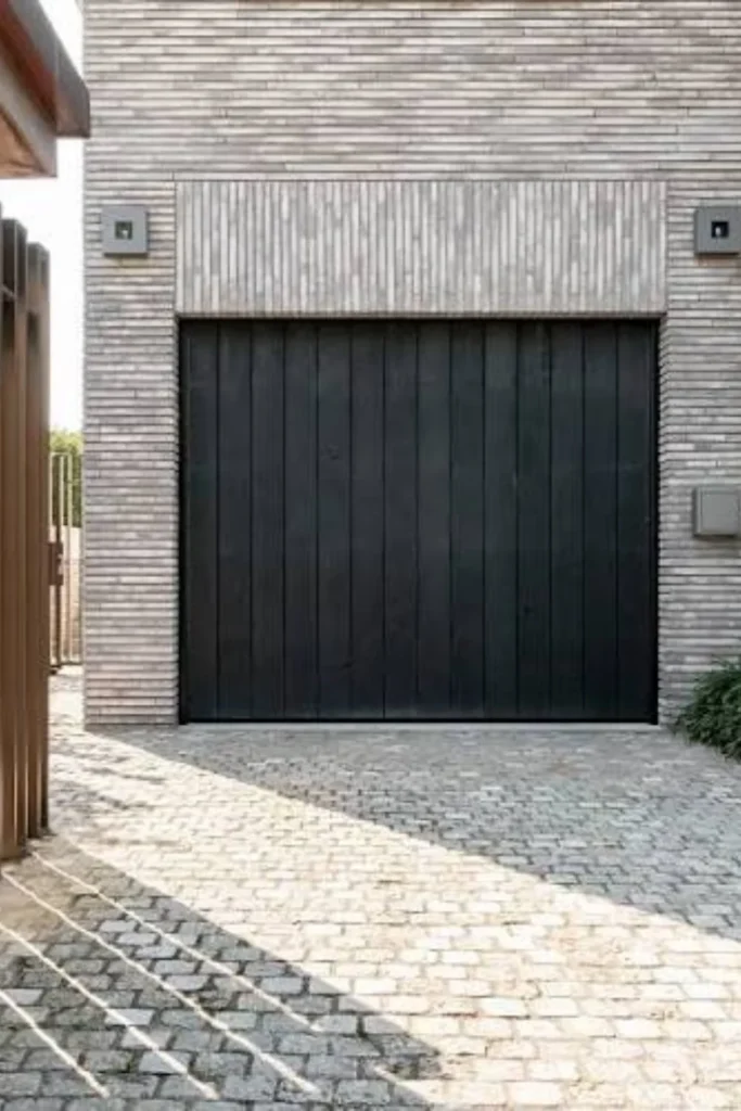 the Shou Sugi Ban Charred Wood Inlay Door
