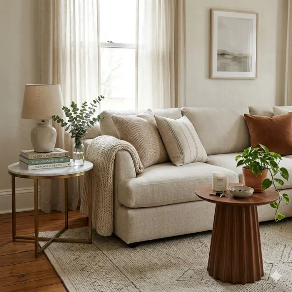 the Side Tables with Mixed Materials