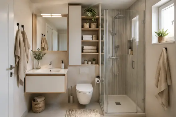 the Small Bathroom With Vertical Storage and Smart Zoning