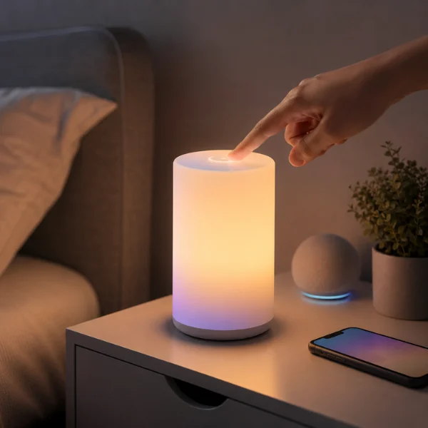 Smart RGB Cylinder Touch Lamp Styled to Glow the Smart RGB Cylinder Touch Lamp