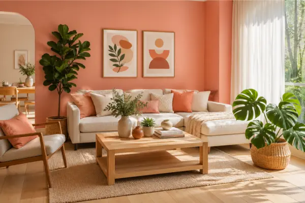 Soft Coral Styled to Glow the Soft Coral