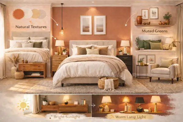 the Sonoma Clay bedroom color