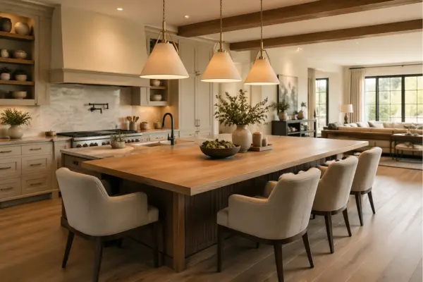 the Statement Island Designed Around Dining First