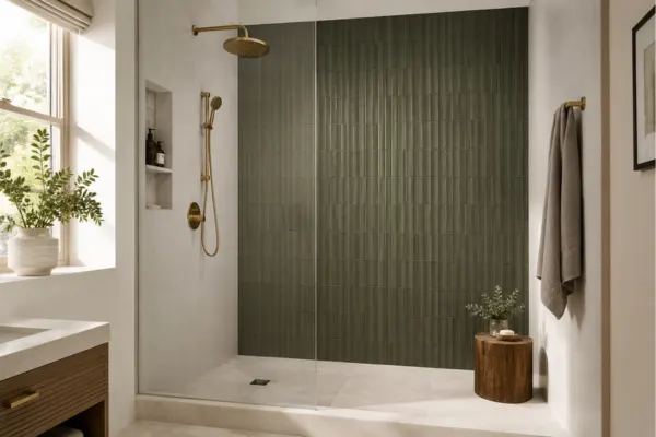 the Statement Tile Shower Wall