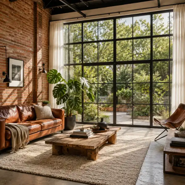 Steel Framed Floor to Ceiling Windows Styled to Glow the Steel Framed Floor to Ceiling Windows