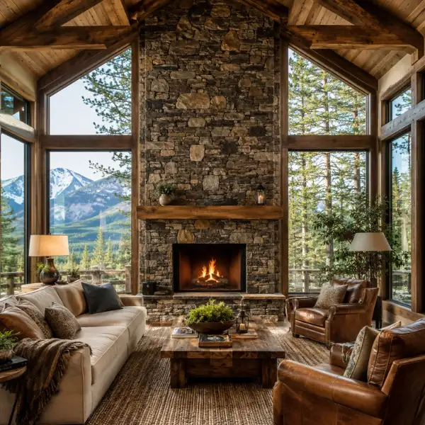 Stone Fireplace Living Room Anchor Styled to Glow the Stone Fireplace Living Room Anchor