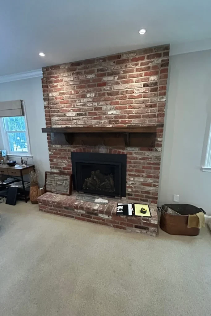 the Stone Fireplace Mantel