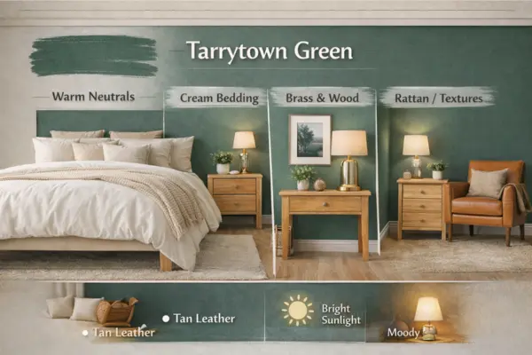 the Tarrytown green bedroom color