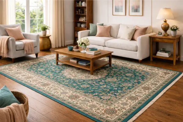 Teal Persian Rugs Styled to Glow the Teal Persian Rugs