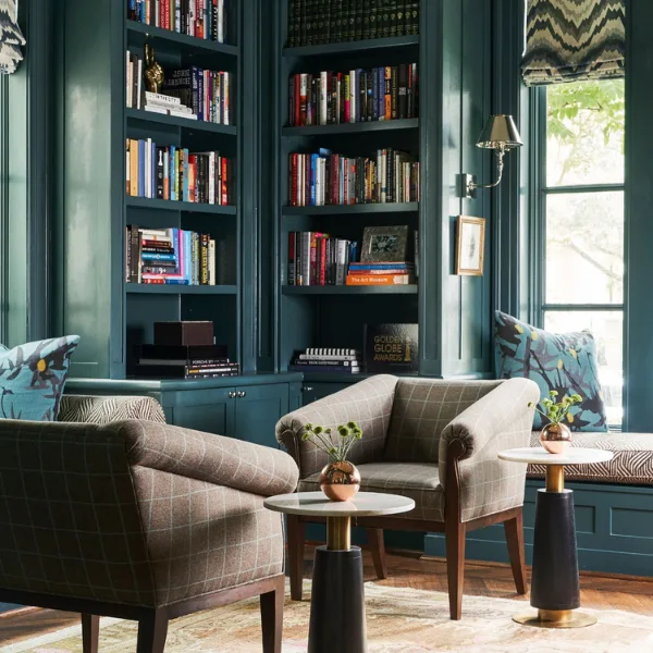 Tech Free Analog Library Den Styled to Glow the Tech Free Analog Library Den