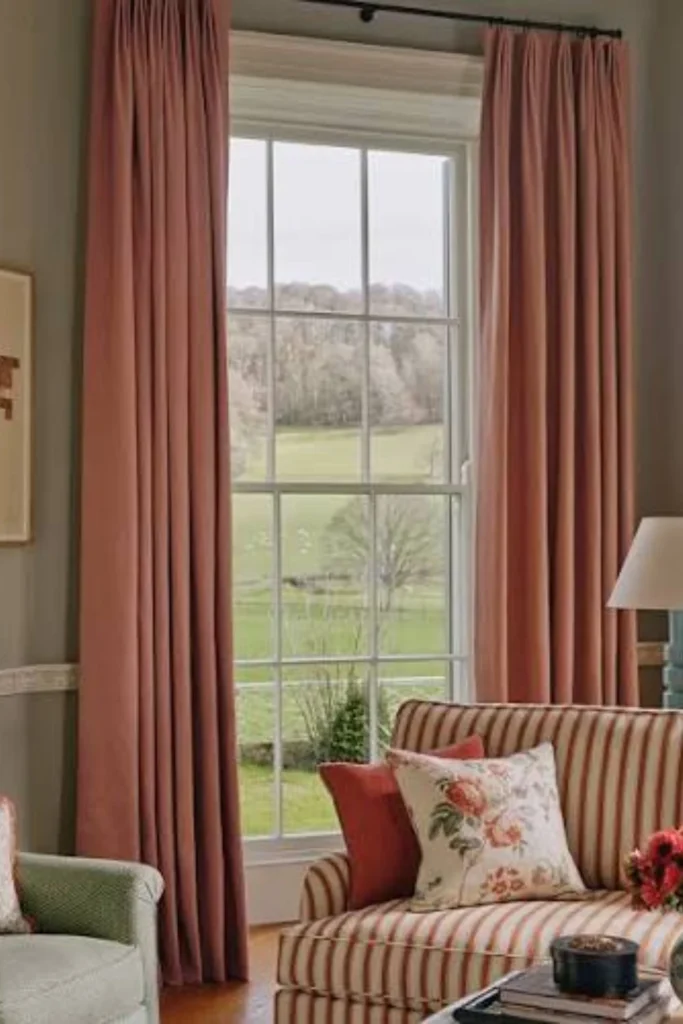 Terracotta Linen Curtains Styled to Glow the Terracotta Linen Curtains