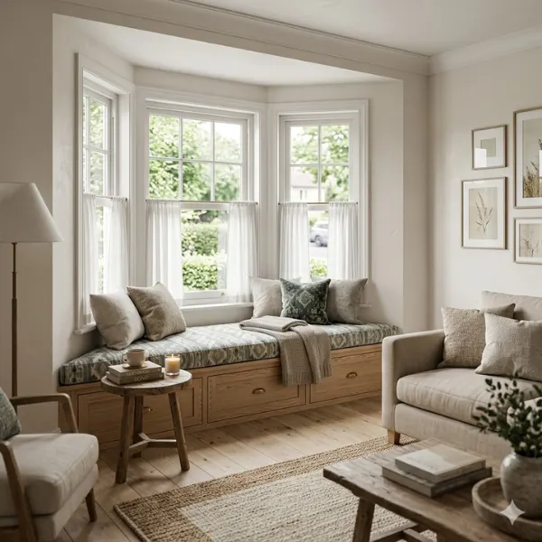 the The Bay Window Seating Nook Layout