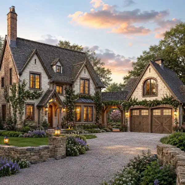 The English Cottage with a Bonus Loft Above the Garage 2800–3300 sq ft Styled to Glow the The English Cottage with a Bonus Loft Above the Garage 2800–3300 sq ft