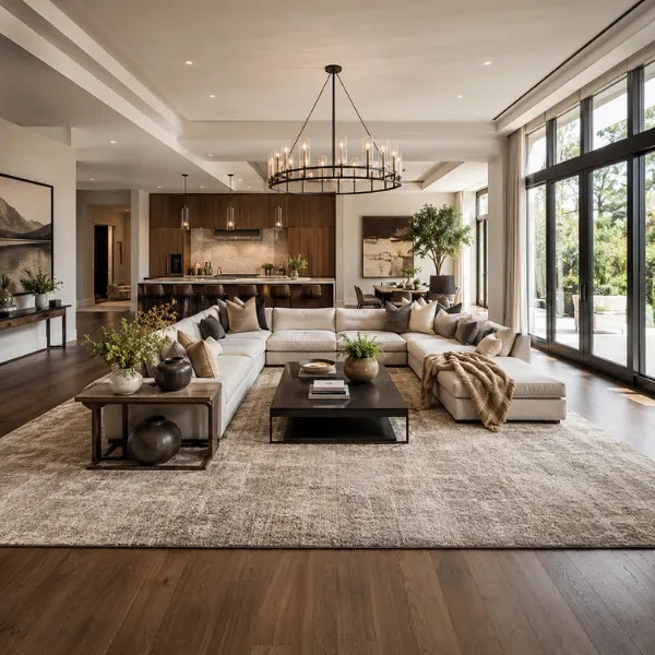 The Floating Sectional Zone Styled to Glow the The Floating Sectional Zone
