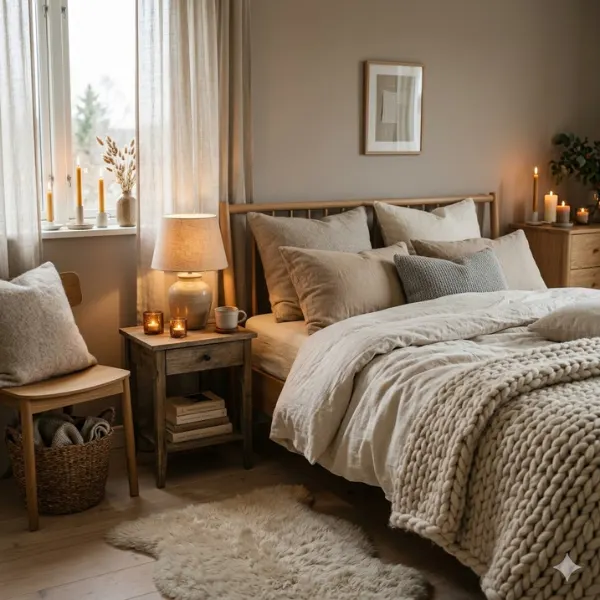 the The Hygge Inspired Neutral Bedroom