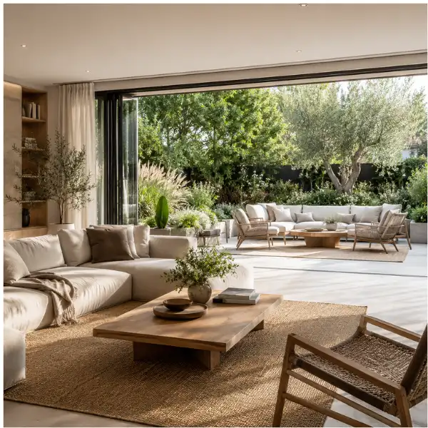the The Indoor Outdoor Flow Layout