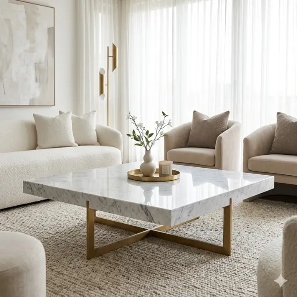The Marble Slab Statement Table Styled to Glow the The Marble Slab Statement Table