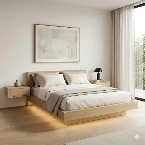 The Minimalist Floating Platform Suite Styled to Glow the The Minimalist Floating Platform Suite