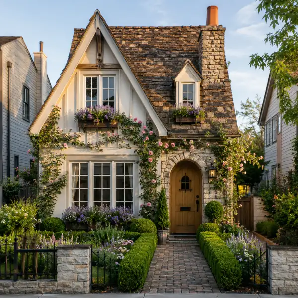 The Narrow Lot English Cottage Under 30 Feet Wide 1100–1400 sq ft Styled to Glow the The Narrow Lot English Cottage Under 30 Feet Wide 1100–1400 sq ft