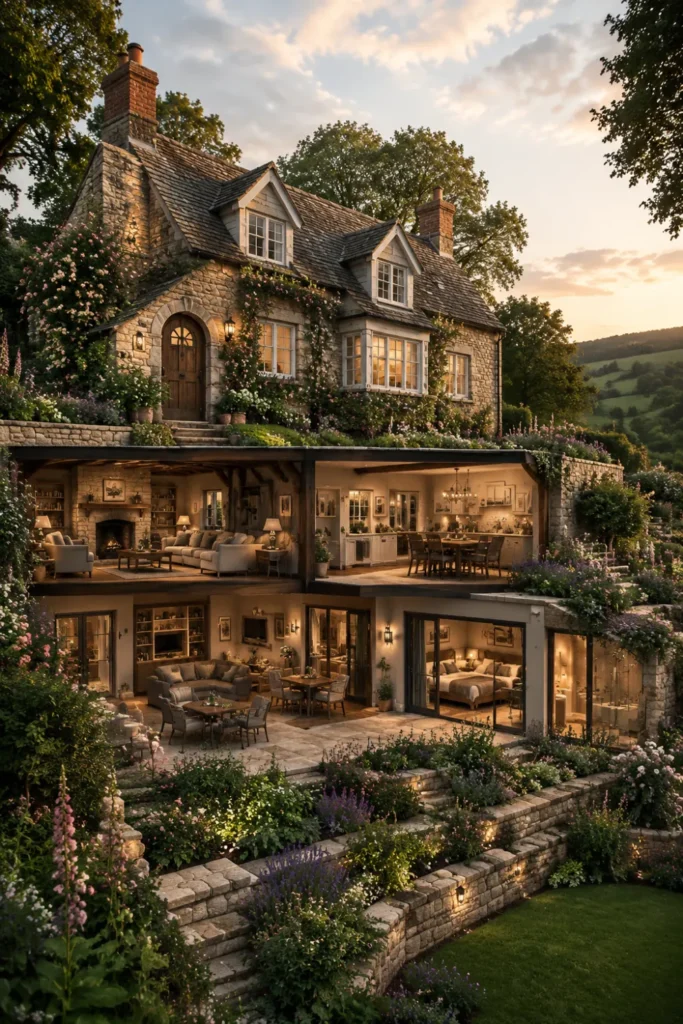 the The Walkout Basement English Cottage 1800–2200 sq ft above grade