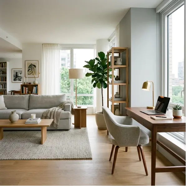 the The Work From Home Hybrid Living Room