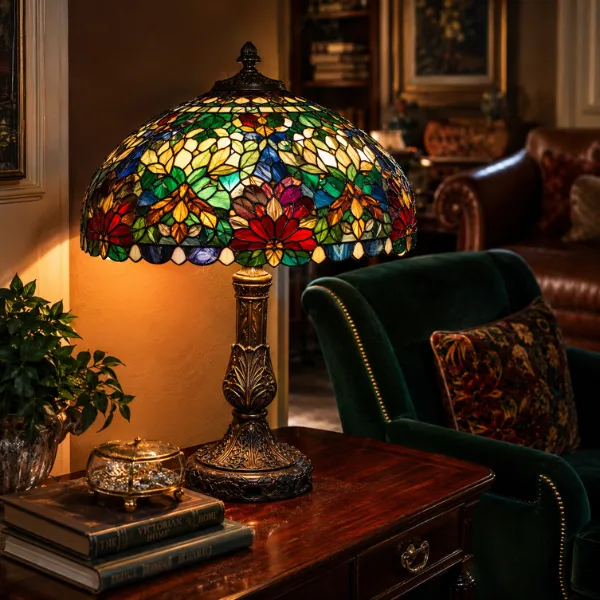 the Tiffany Stained Glass Table Lamp 1