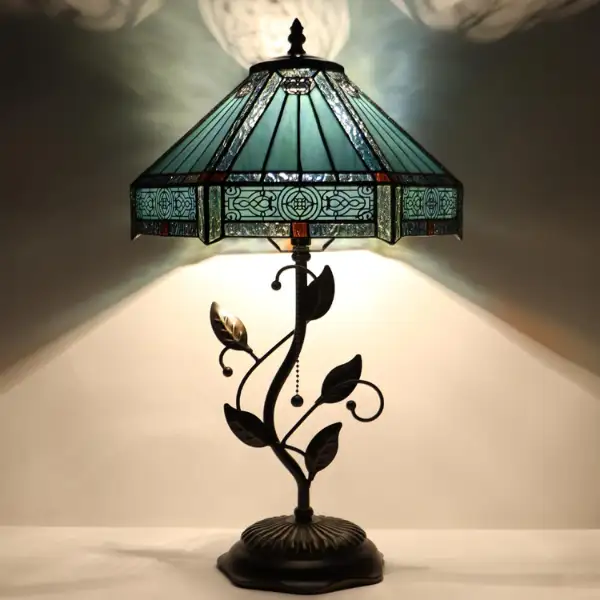 Tiffany Stained Glass Table Lamp Styled to Glow the Tiffany Stained Glass Table Lamp