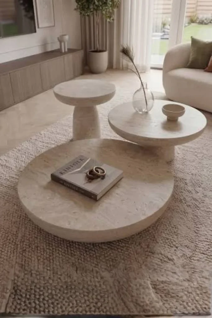 the Travertine Or Stone Coffee Table