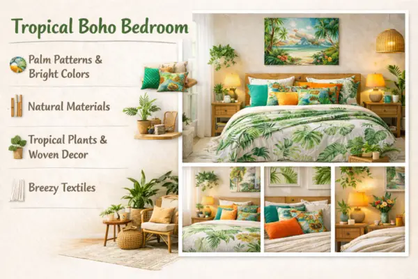 the Tropical Boho Bedroom idea