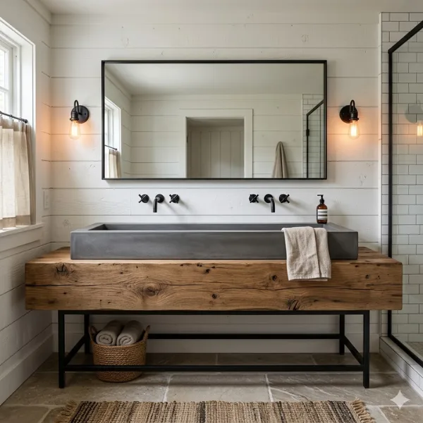 the Trough Sink for a Rustic Touch