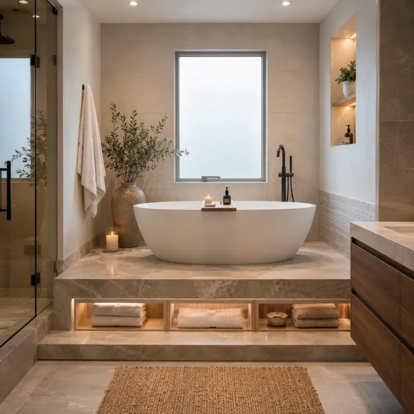 the Tub With Step Up Platform