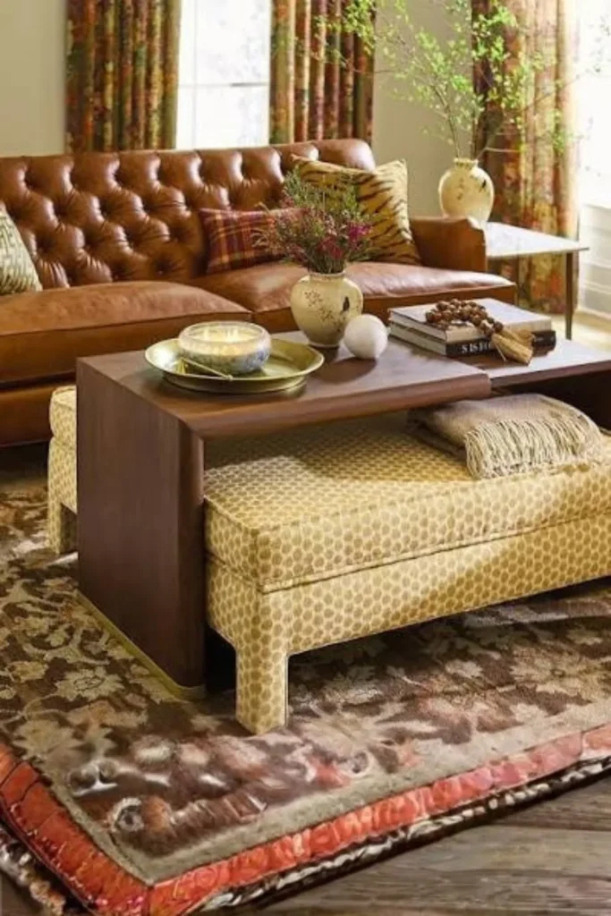 the Upholstered Ottoman Coffee Table
