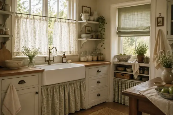 the Use Fabric Details Like Curtains and Blinds