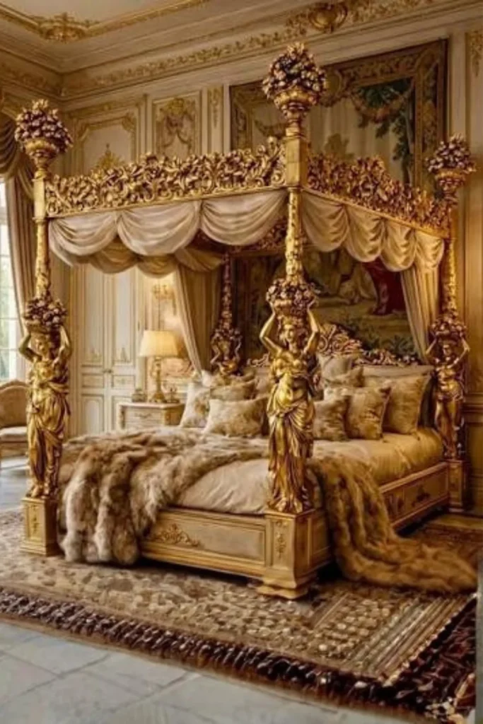 the Velvet Canopy Bed Centerpiece
