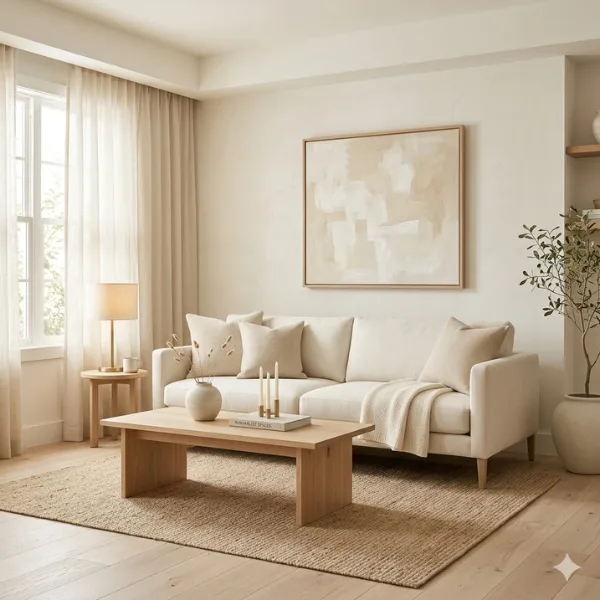 the Warm Ivory Minimalist Retreat