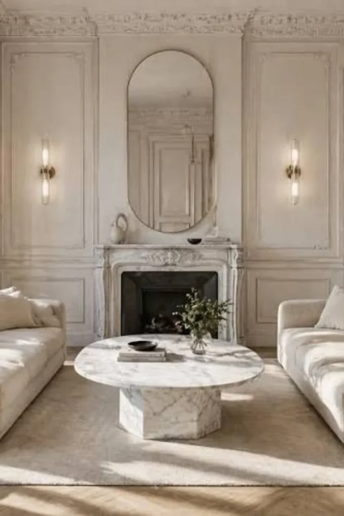 the White Marble Coffee Table