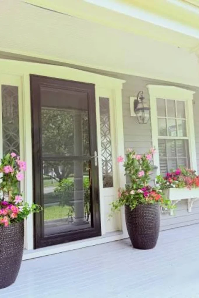 Window Boxes Framing the Entrance Styled to Glow the Window Boxes Framing the Entrance