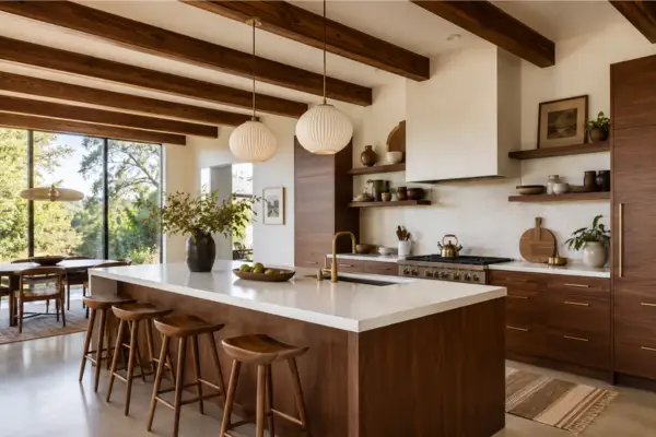 Wooden Ceiling Beams Styled to Glow the Wooden Ceiling Beams