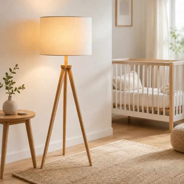 Wooden Scandinavian Tripod Floor Lamp Styled to Glow the Wooden Scandinavian Tripod Floor Lamp