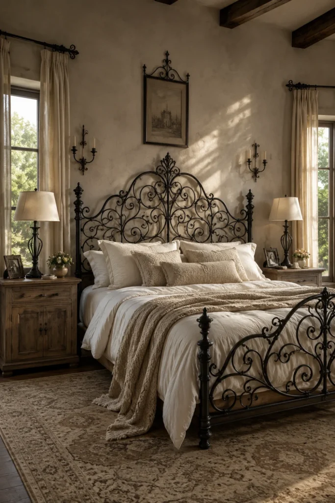 the Wrought Iron Headboard