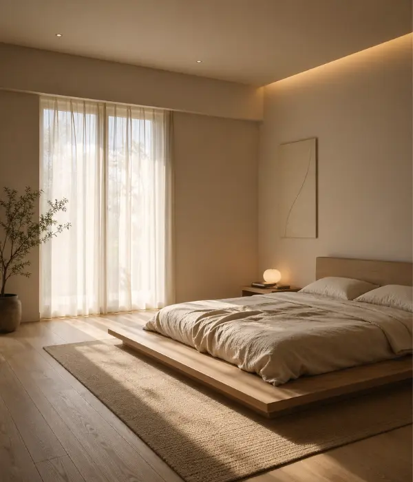 the Zen Minimalist Bedroom